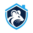 Rat and Mice Control Melbourne logo, a mouse inside a shield shaped house
